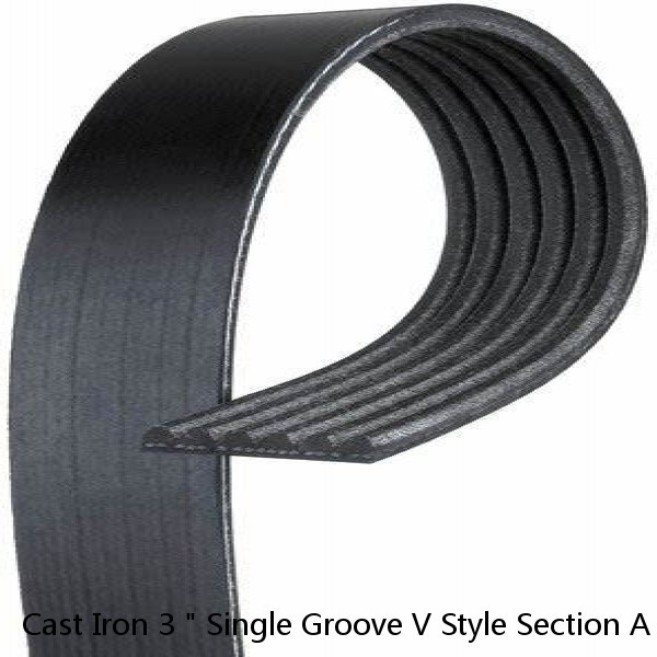 Cast Iron 3 " Single Groove V Style Section A Belt 4L for 3/4 " Shaft Pulley #1 image